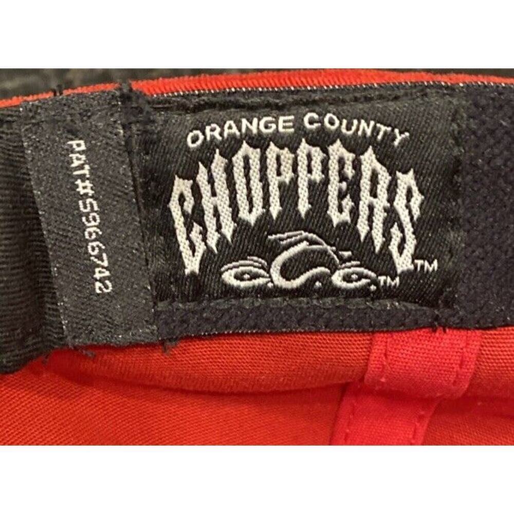 Orange County Chopper NY Baseball Cap Hat Bio Domes Headgear Red/black - Picture 3 of 4